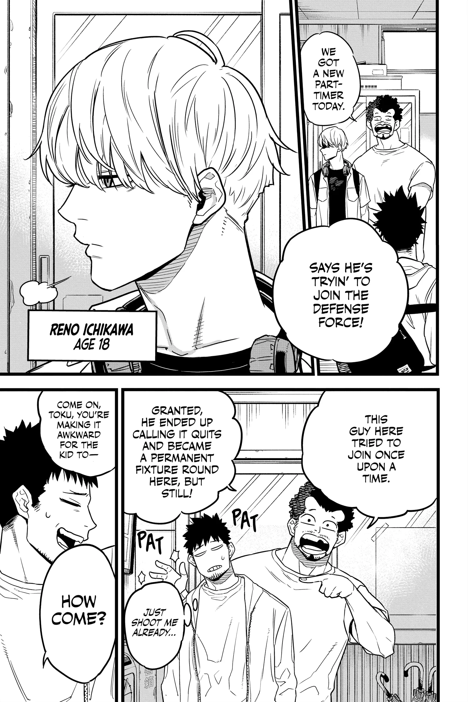 Kaiju No 8 Manga β Chapter Vol 1 β Page 18