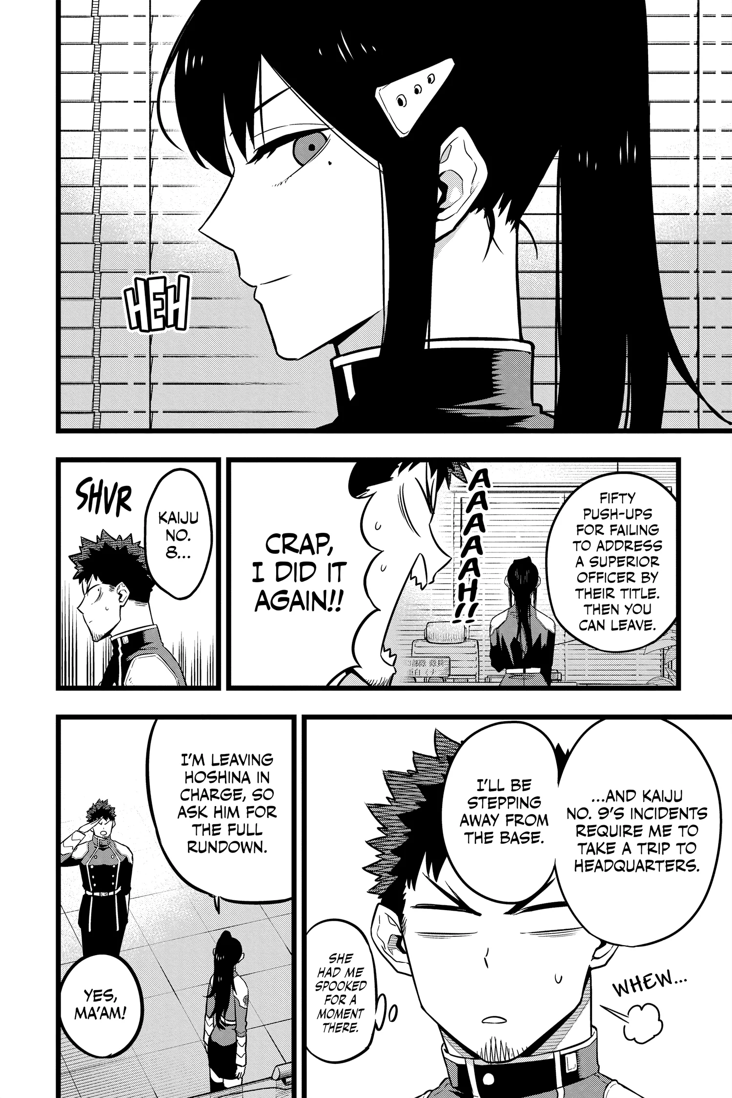 Kaiju No 8 Manga — Chapter Vol 3 — Page 105