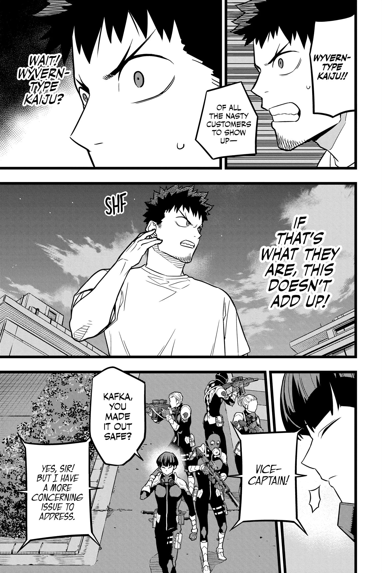 Kaiju No 8 Manga — Chapter Vol 3 — Page 130