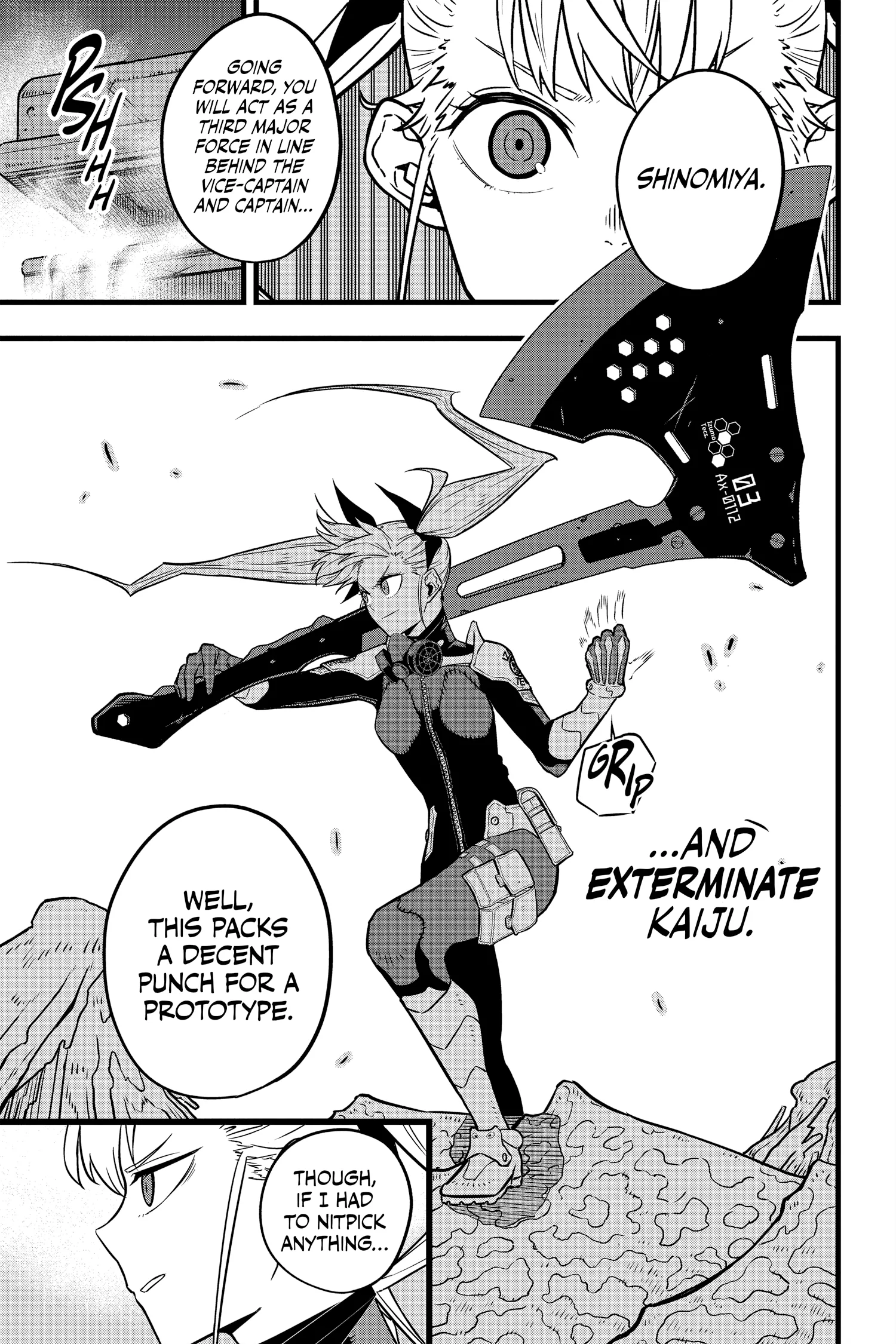 Kaiju No 8 Manga — Chapter Vol 3 — Page 160