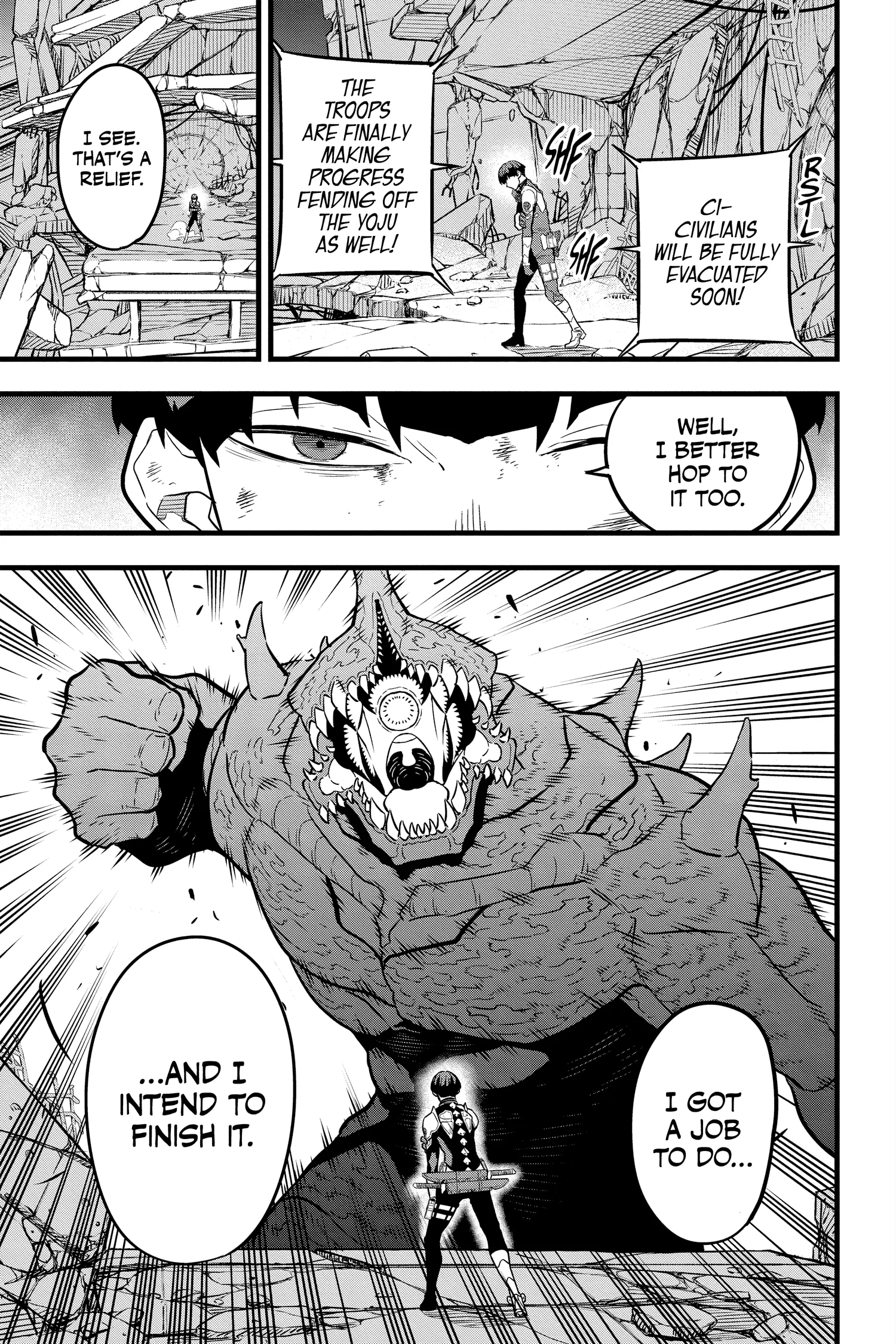 Kaiju No 8 Manga — Chapter Vol 4 — Page 46