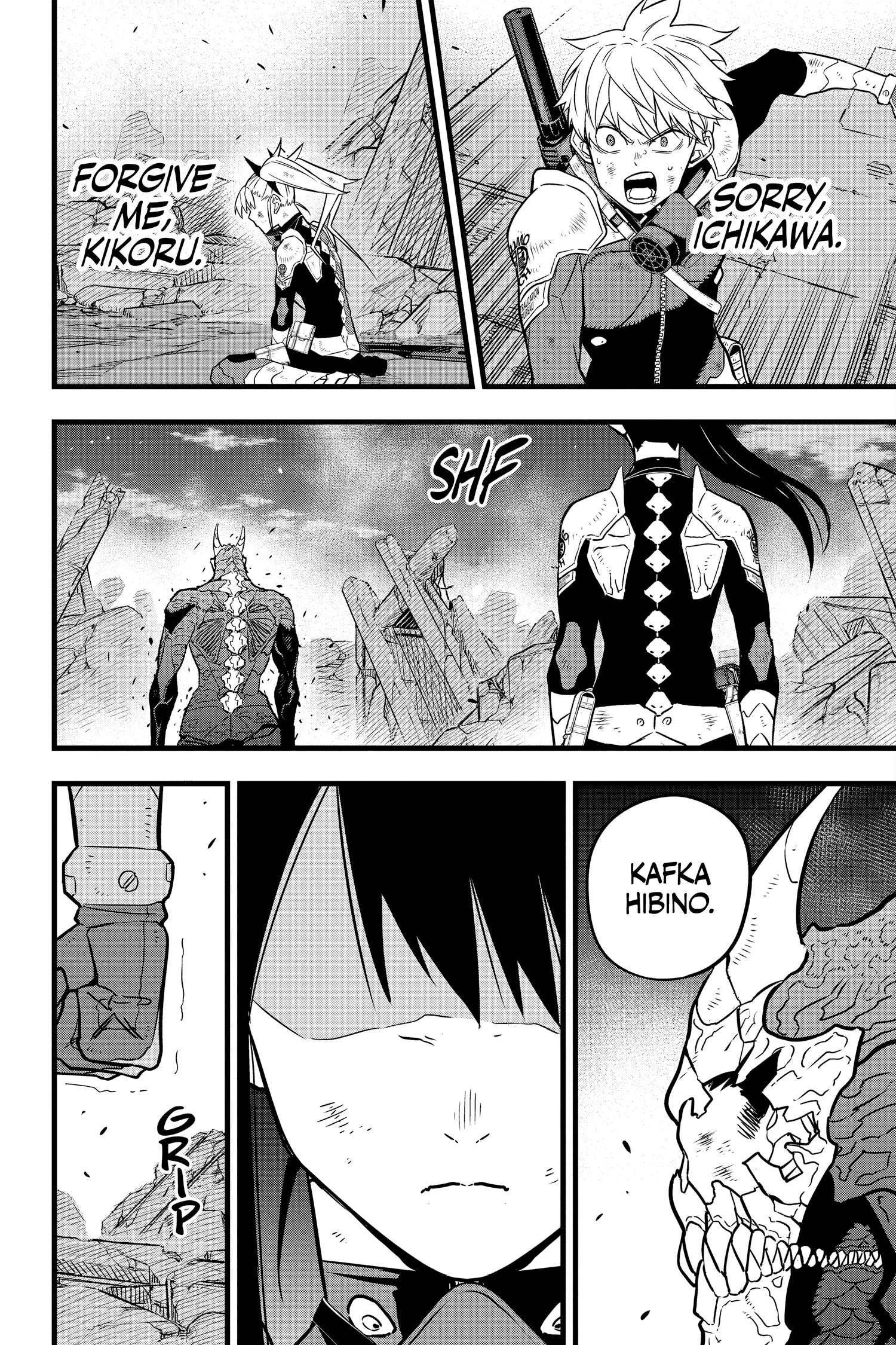Kaiju No 8 Manga — Chapter Vol 4 — Page 112