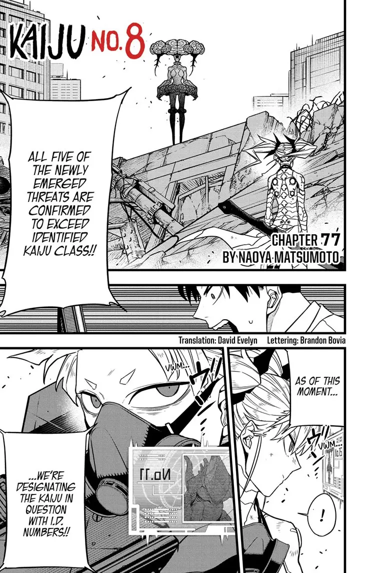 Kaiju No 8 Manga — Chapter 77 — Page 1
