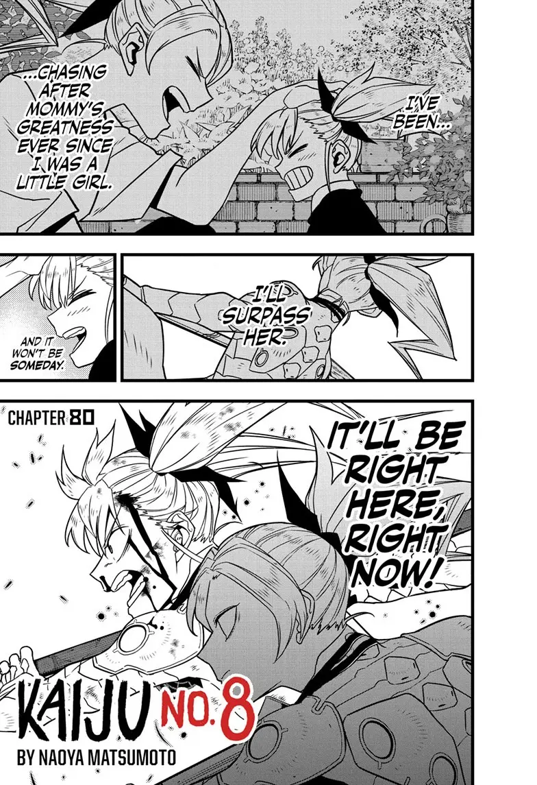 Kaiju No 8 Manga — Chapter 80 — Page 1