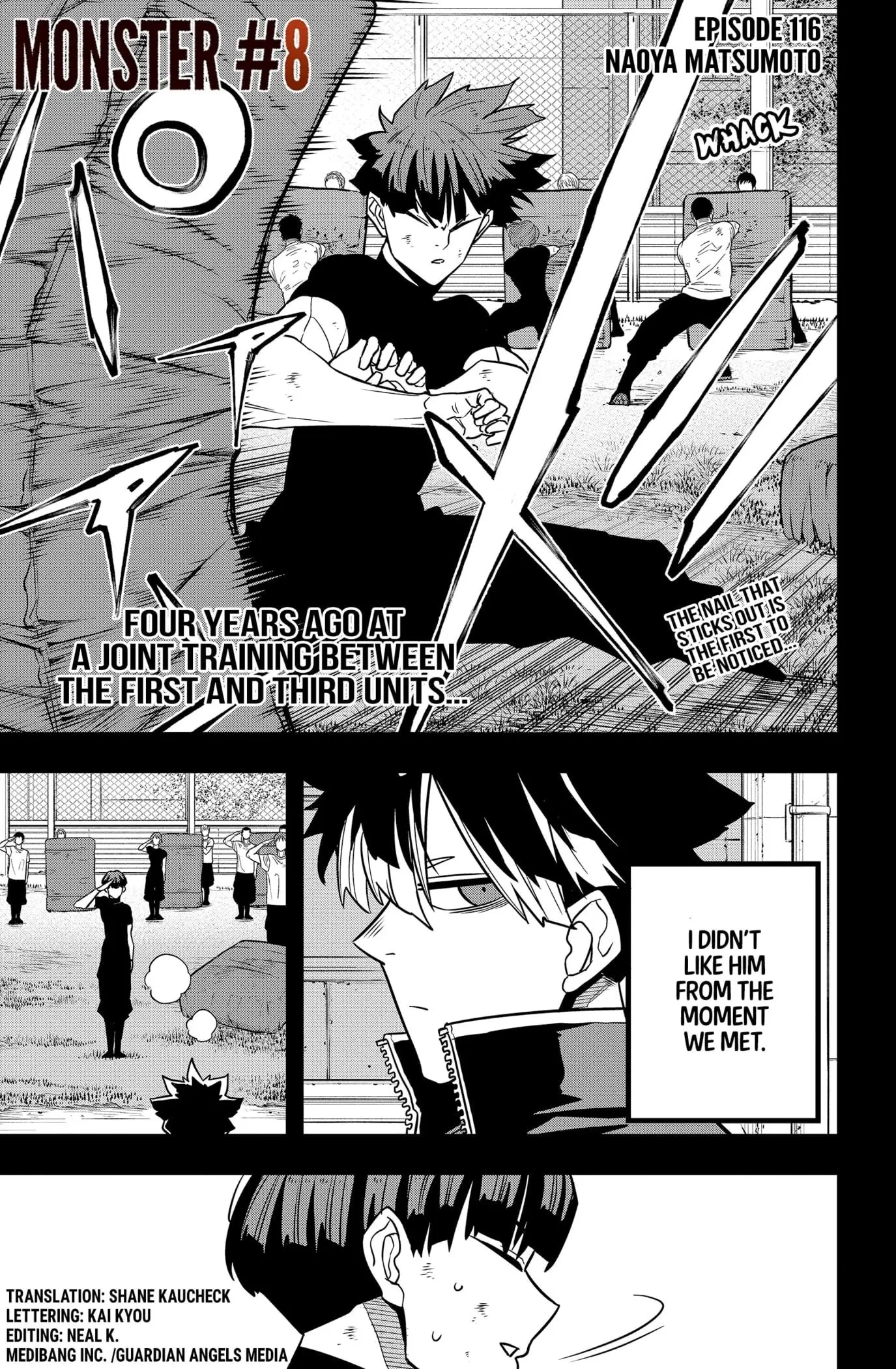 Kaiju No 8 Manga β Chapter 116 β Page 1