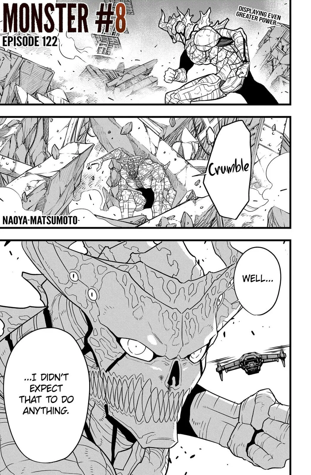 Kaiju No 8 Manga — Chapter 122 — Page 1