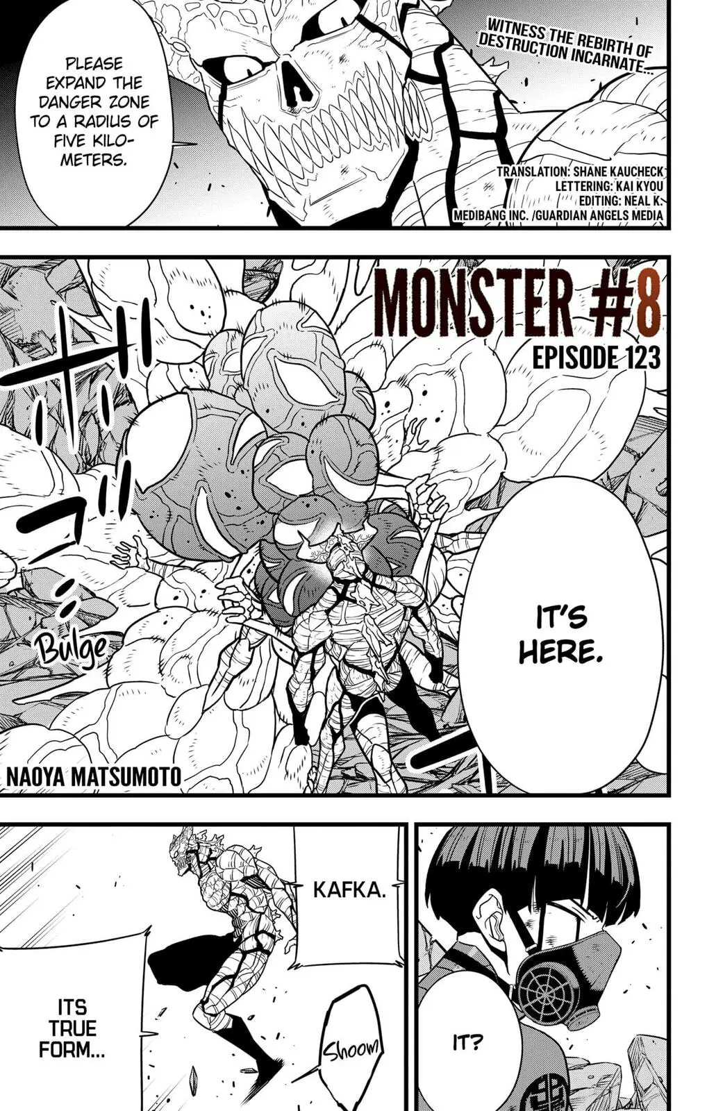 Kaiju No 8 Manga — Chapter 123 — Page 1