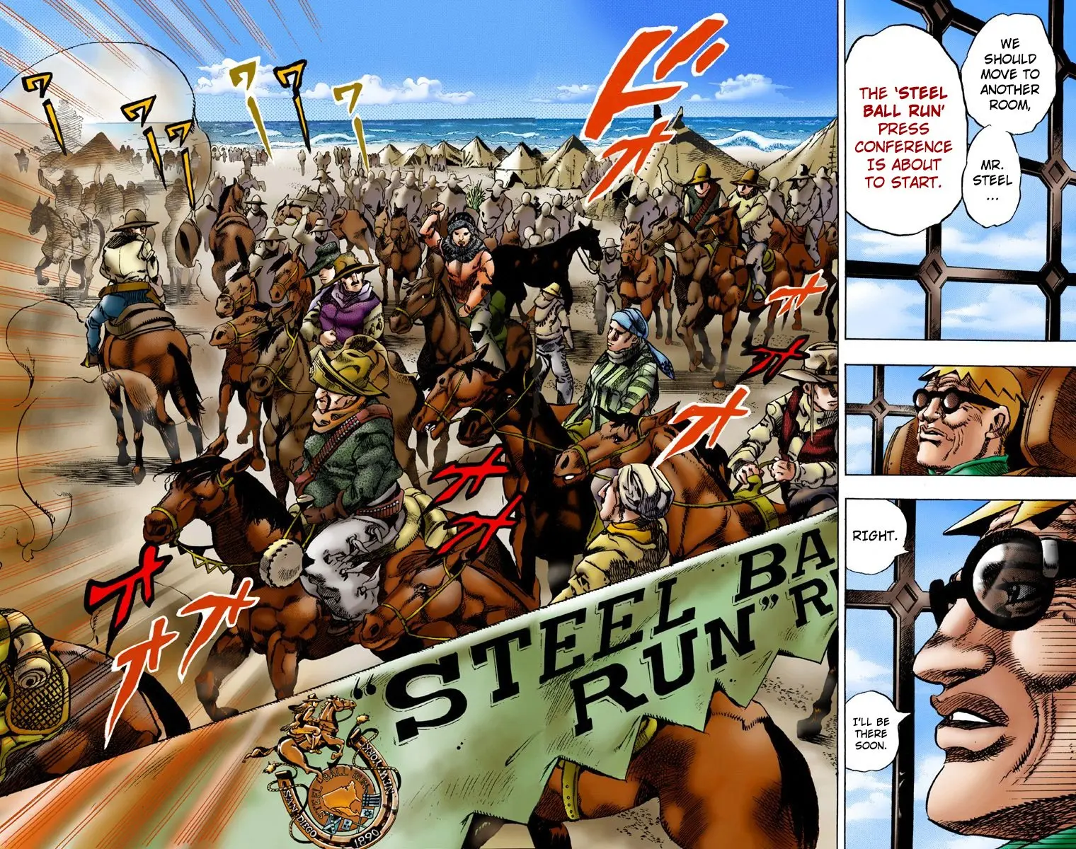 JoJo's Bizarre Adventure Steel Ball Run Colored Manga β Chapter 1 β Page 25