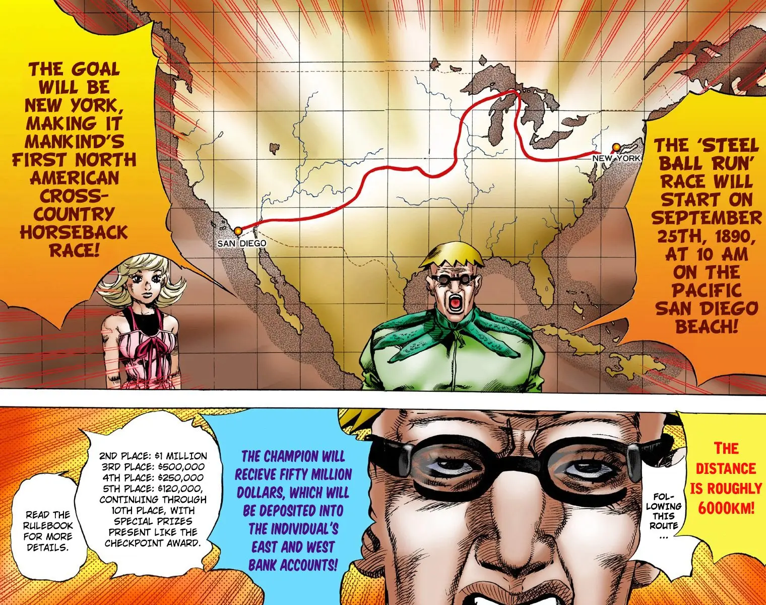 JoJo's Bizarre Adventure Steel Ball Run Colored Manga β Chapter 1 β Page 29