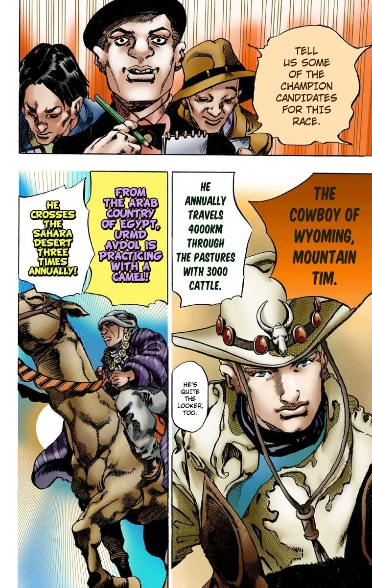 JoJo's Bizarre Adventure Steel Ball Run Colored Manga β Chapter 1 β Page 34