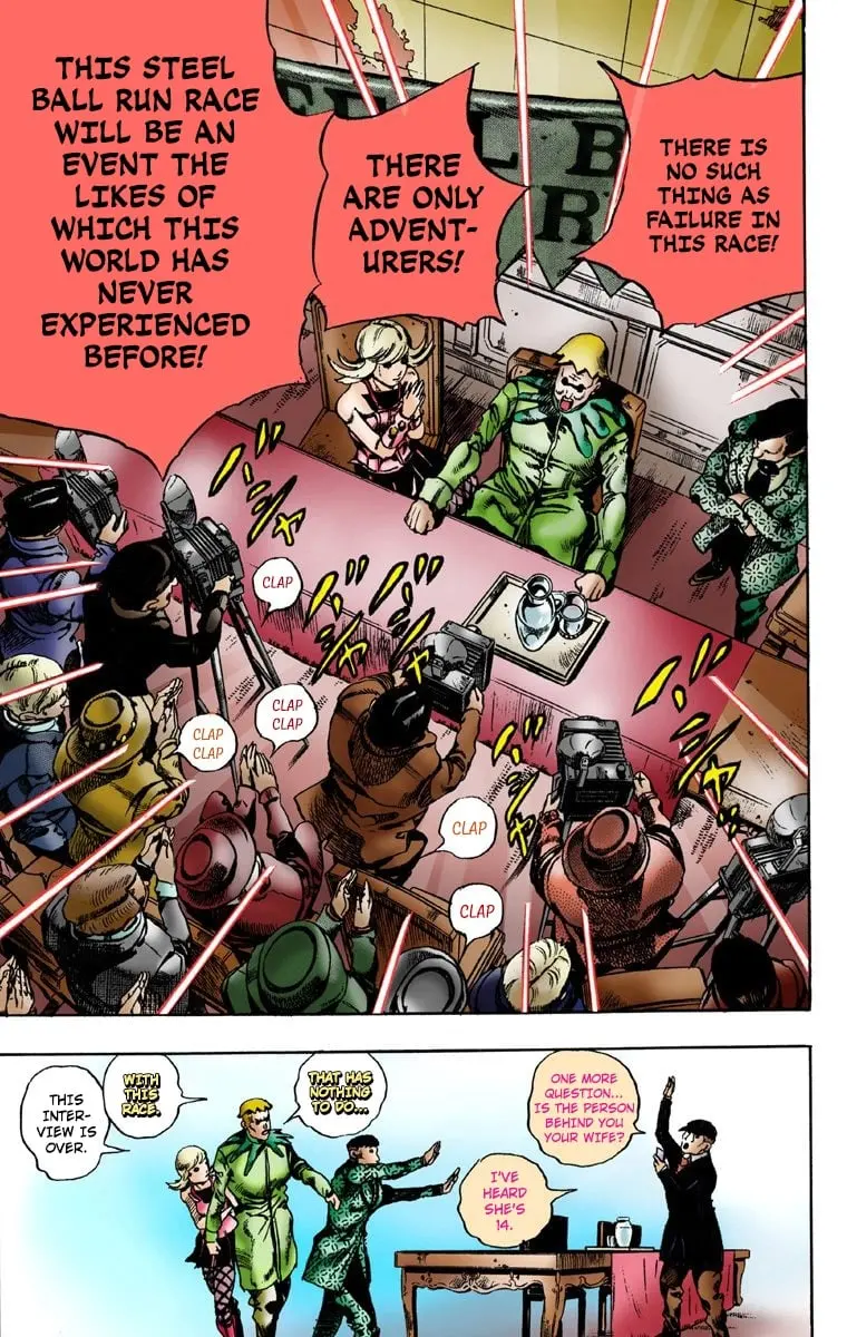 JoJo's Bizarre Adventure Steel Ball Run Colored Manga β Chapter 1 β Page 37