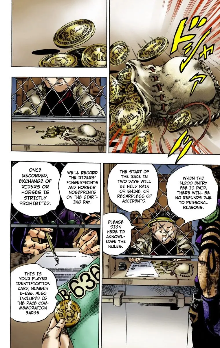 JoJo's Bizarre Adventure Steel Ball Run Colored Manga β Chapter 1 β Page 38