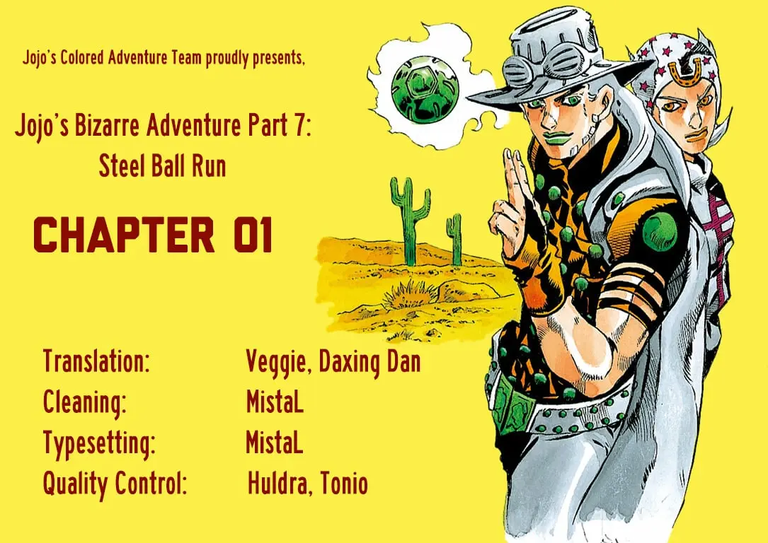 JoJo's Bizarre Adventure Steel Ball Run Colored Manga β Chapter 1 β Page 46