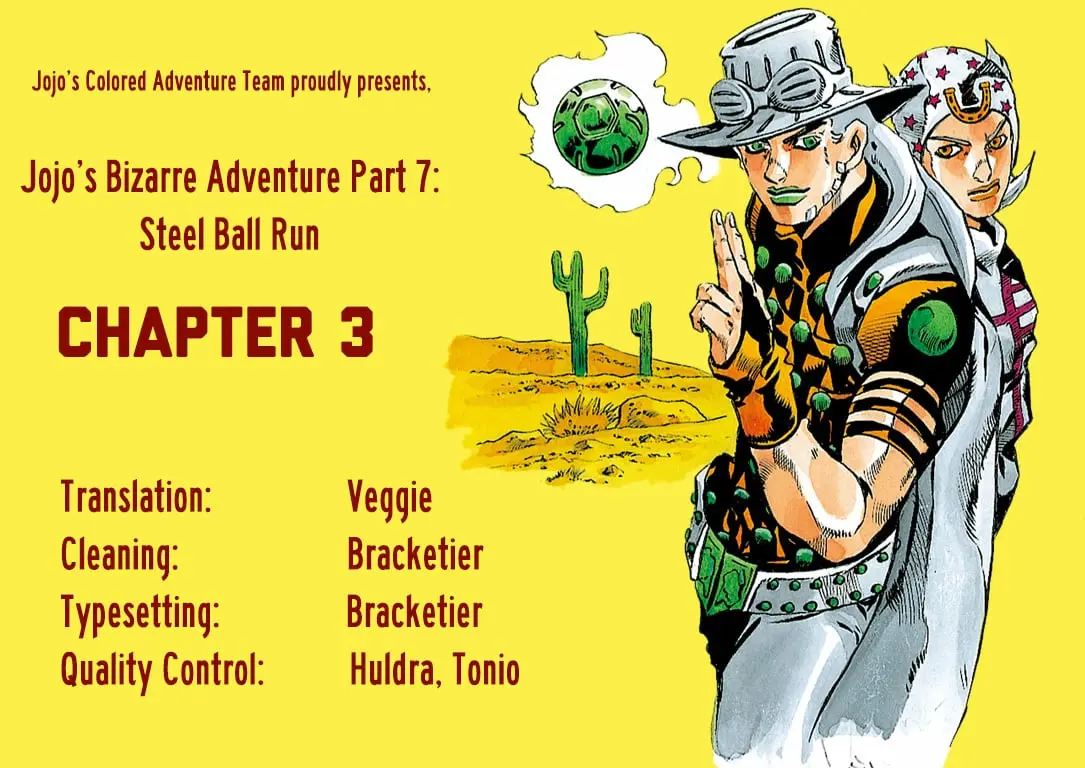 JoJo's Bizarre Adventure Steel Ball Run Colored Manga β Chapter 3 β Page 32