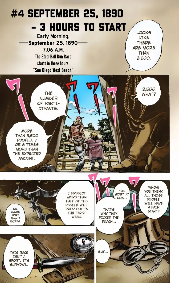 JoJo's Bizarre Adventure Steel Ball Run Colored Manga β Chapter 4 β Page 1