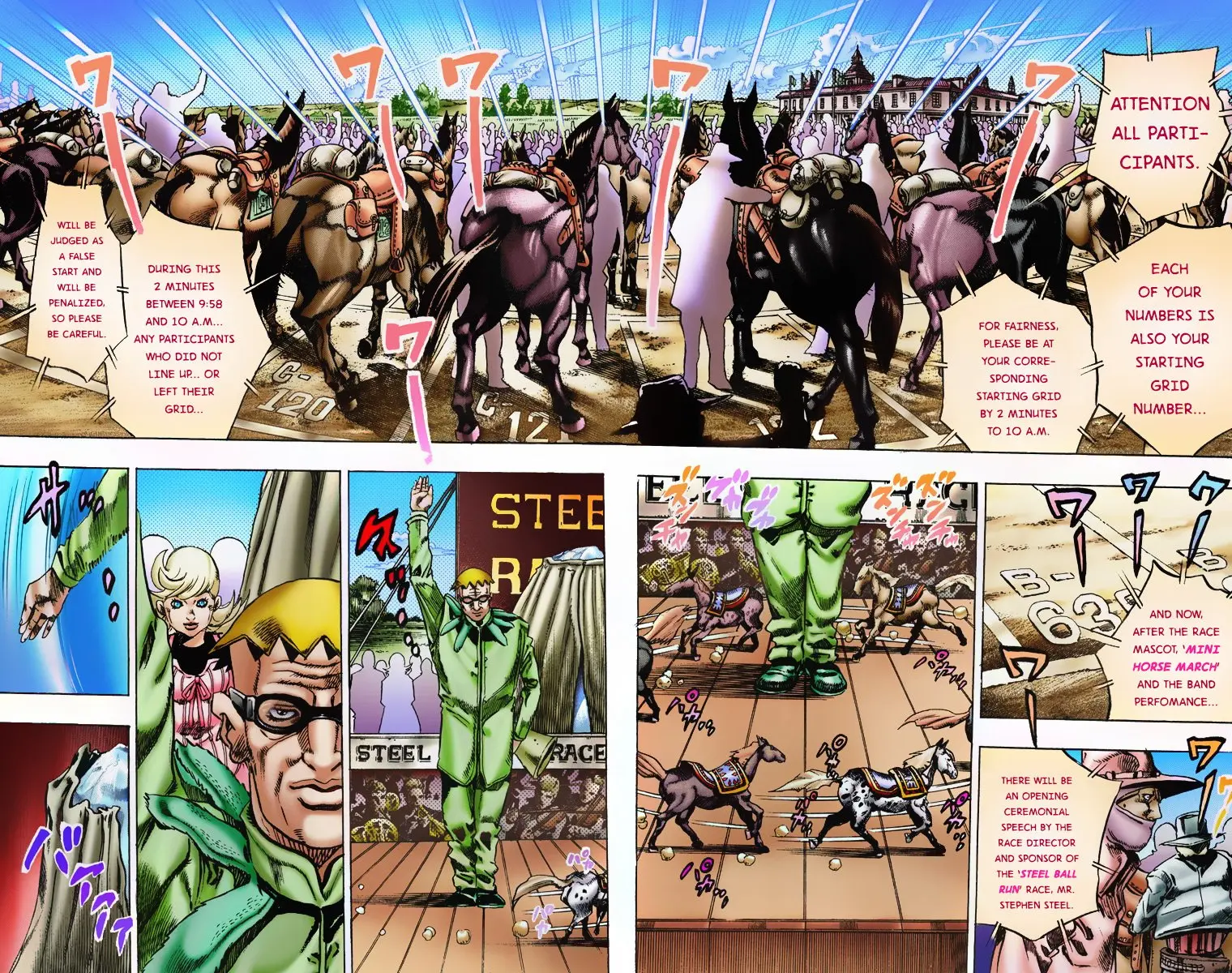 JoJo's Bizarre Adventure Steel Ball Run Colored Manga β Chapter 4 β Page 17
