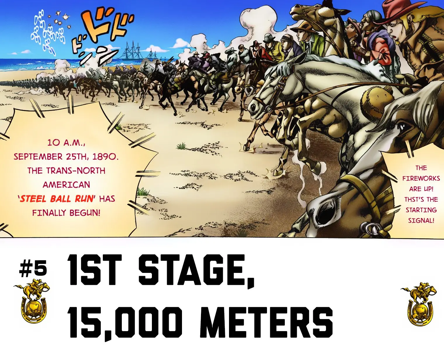 JoJo's Bizarre Adventure Steel Ball Run Colored Manga β Chapter 5 β Page 2