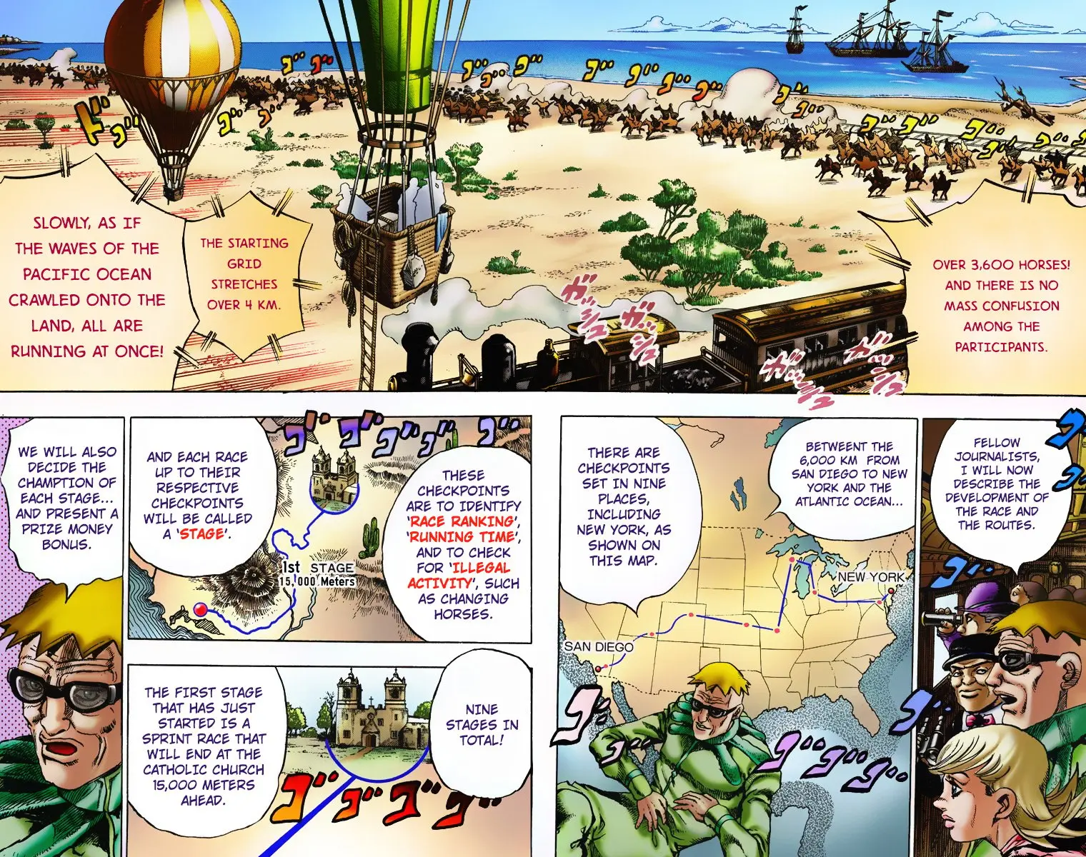 JoJo's Bizarre Adventure Steel Ball Run Colored Manga β Chapter 5 β Page 3