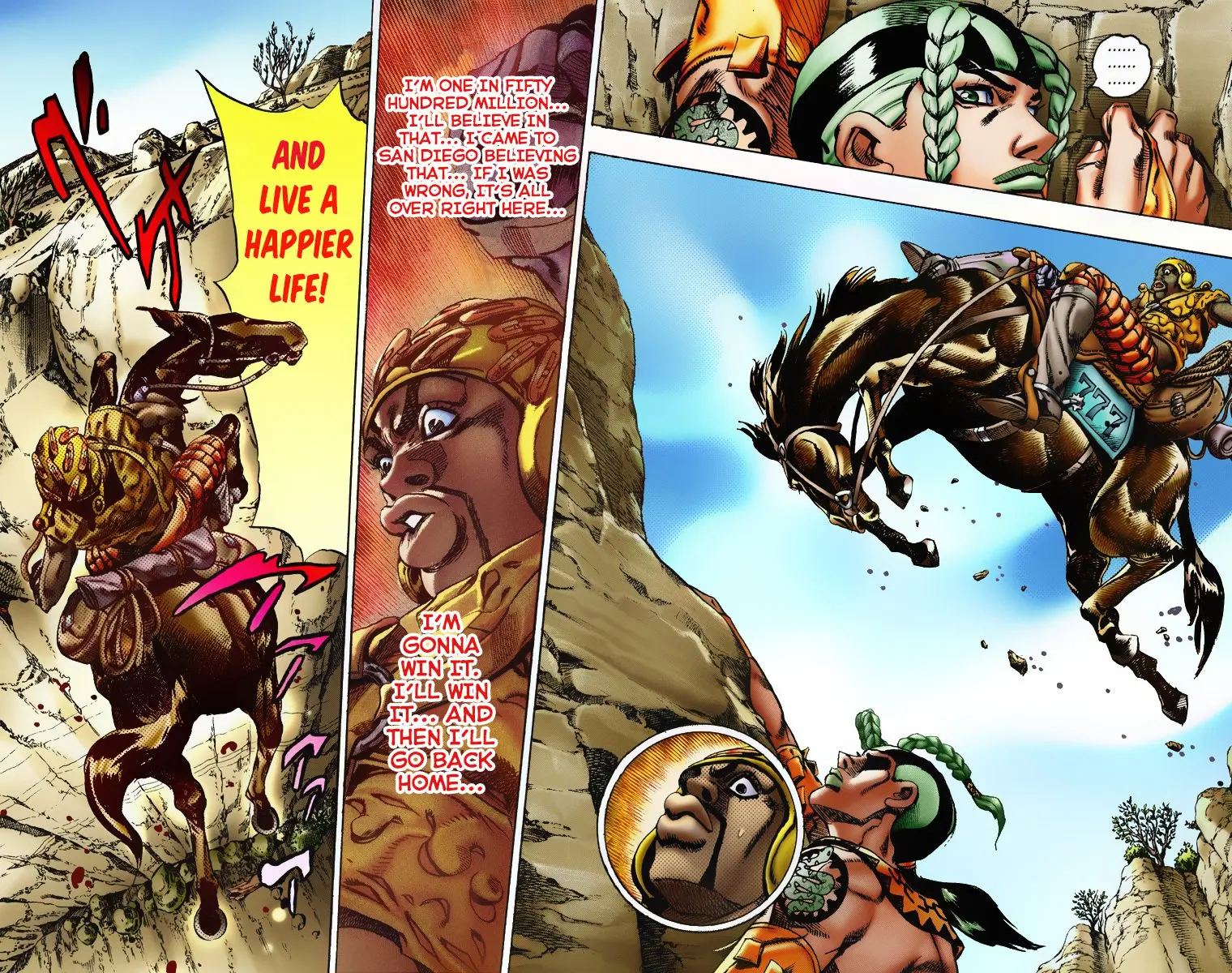 JoJo's Bizarre Adventure Steel Ball Run Colored Manga β Chapter 7 β Page 9