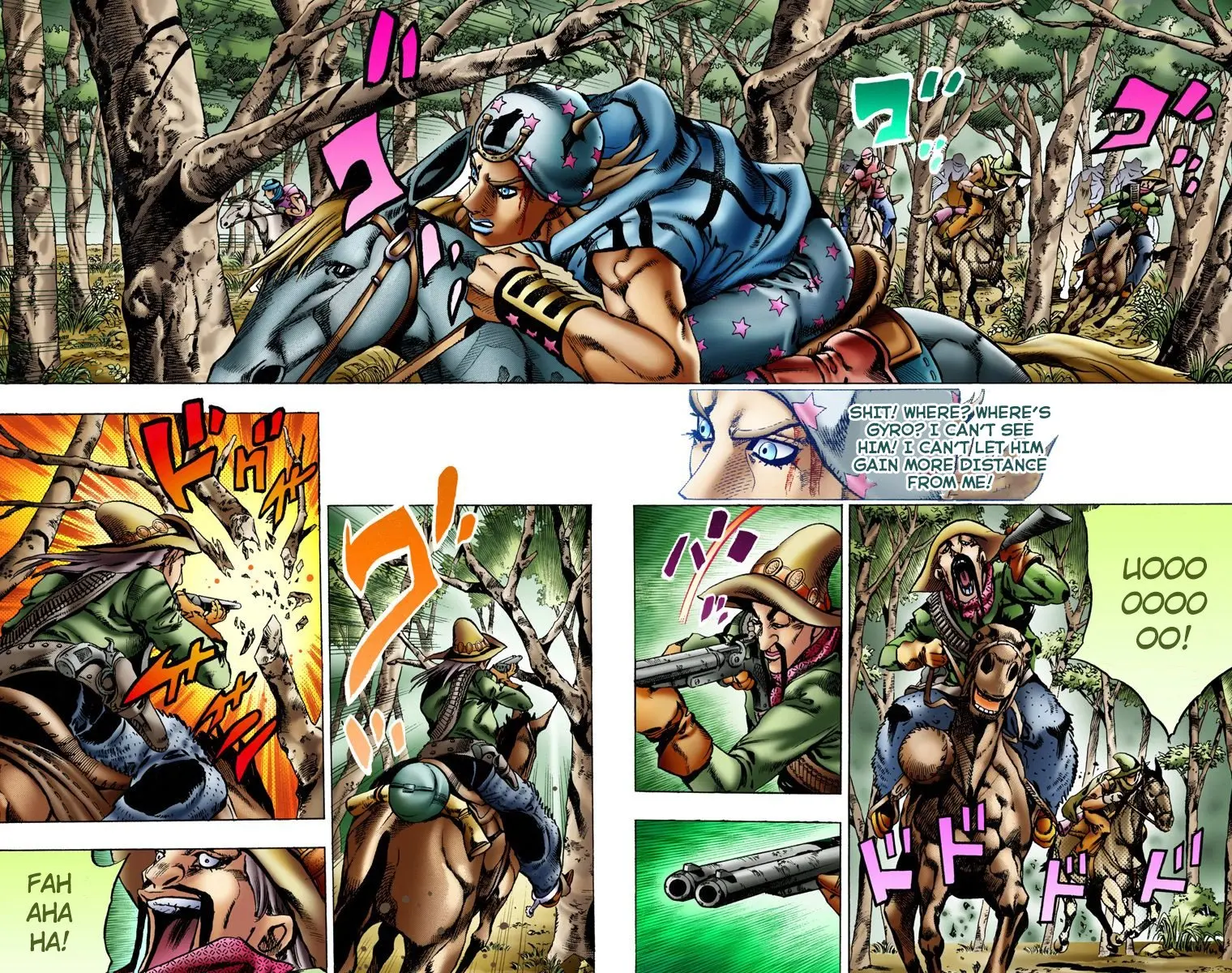 JoJo's Bizarre Adventure Steel Ball Run Colored Manga β Chapter 8 β Page 3