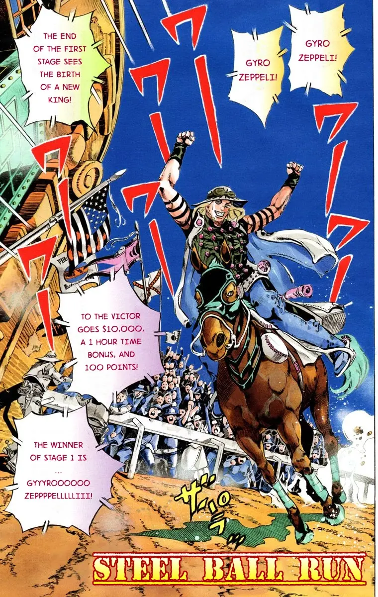JoJo's Bizarre Adventure Steel Ball Run Colored Manga β Chapter 12 β Page 3