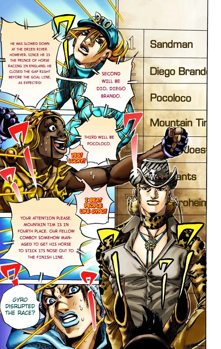 JoJo's Bizarre Adventure Steel Ball Run Colored Manga β Chapter 12 β Page 14