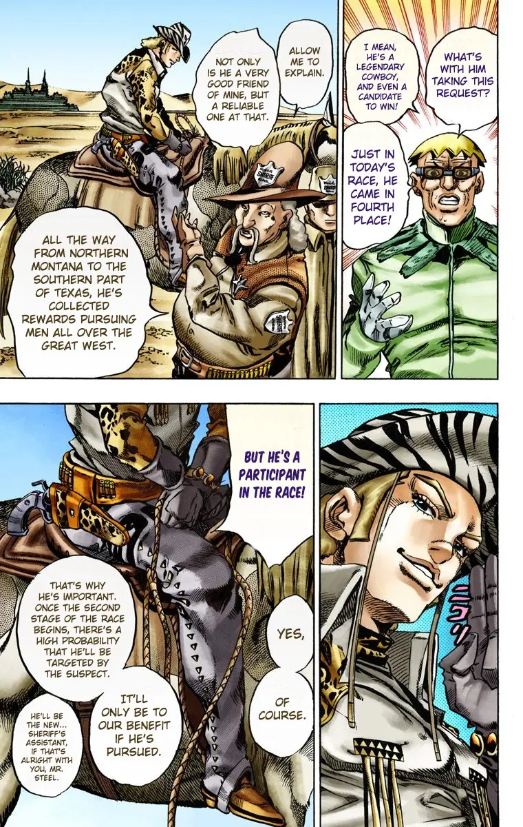 JoJo's Bizarre Adventure Steel Ball Run Colored Manga β Chapter 13 β Page 7