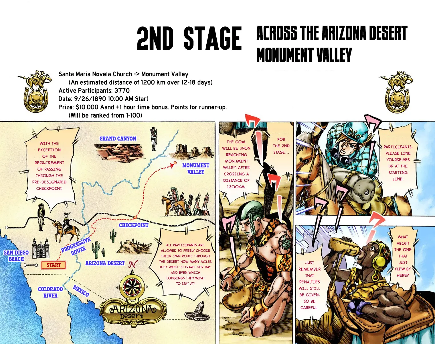 JoJo's Bizarre Adventure Steel Ball Run Colored Manga β Chapter 13 β Page 16
