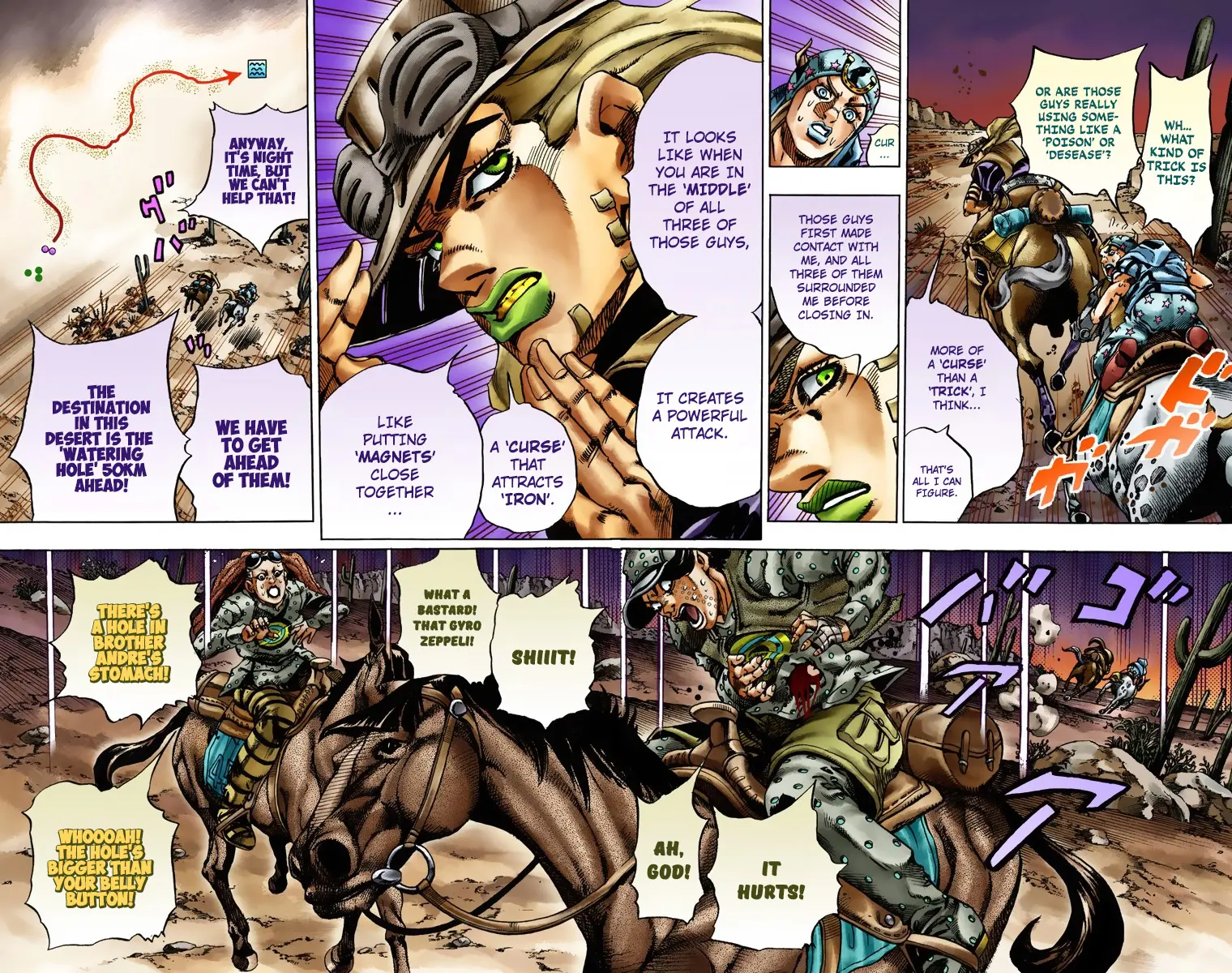 JoJo's Bizarre Adventure Steel Ball Run Colored Manga β Chapter 17 β Page 3