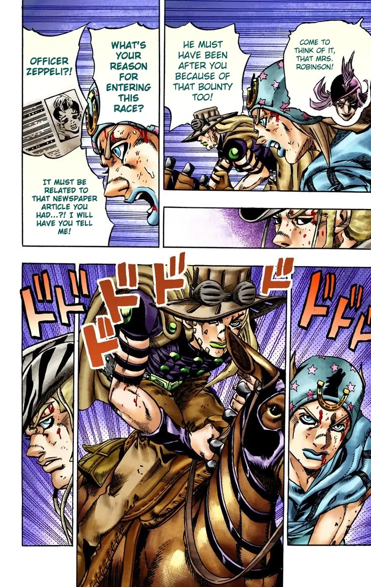JoJo's Bizarre Adventure Steel Ball Run Colored Manga β Chapter 20 β Page 14