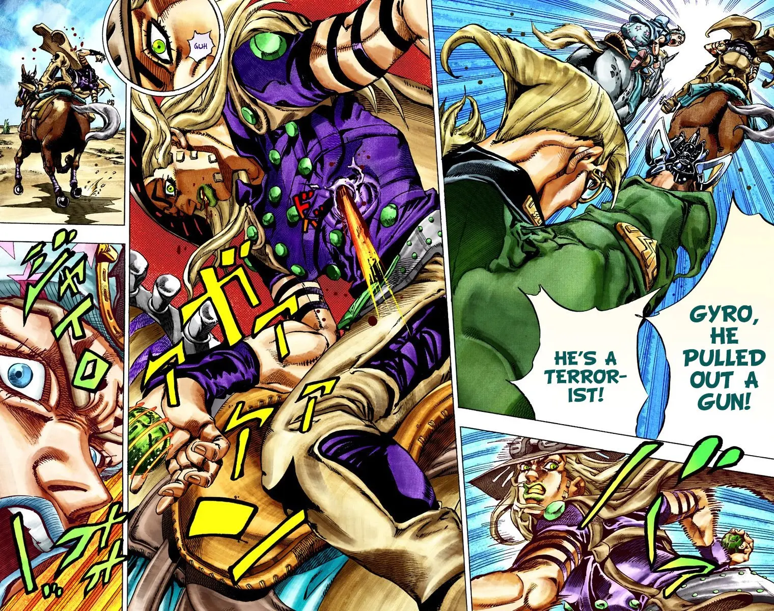 JoJo's Bizarre Adventure Steel Ball Run Colored Manga β Chapter 25 β Page 9