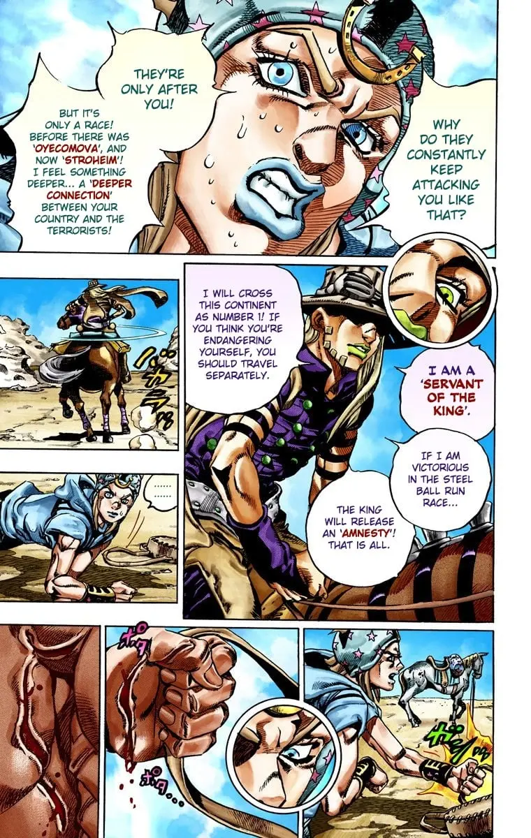 JoJo's Bizarre Adventure Steel Ball Run Colored Manga β Chapter 25 β Page 19