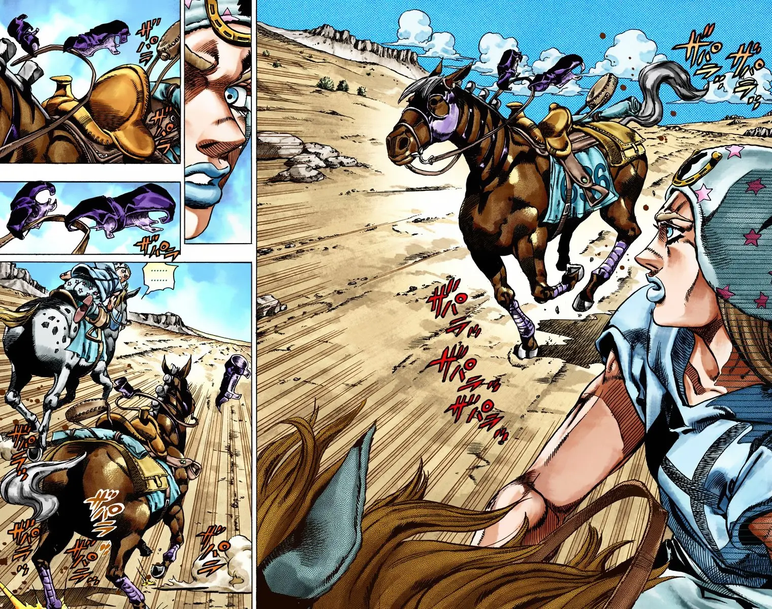 JoJo's Bizarre Adventure Steel Ball Run Colored Manga β Chapter 25 β Page 46