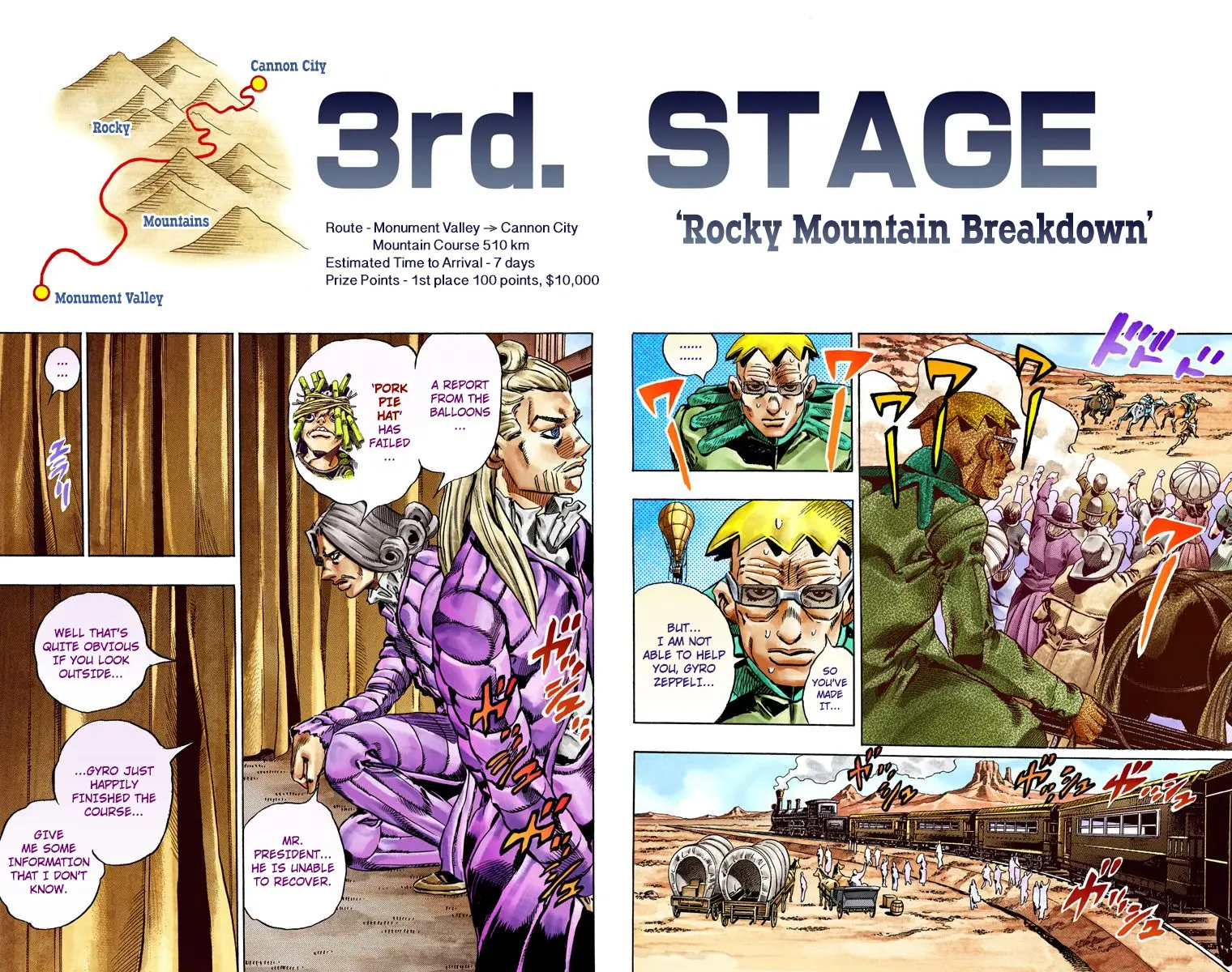 JoJo's Bizarre Adventure Steel Ball Run Colored Manga β Chapter 28 β Page 12