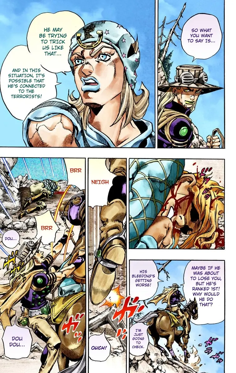 JoJo's Bizarre Adventure Steel Ball Run Colored Manga β Chapter 28 β Page 25