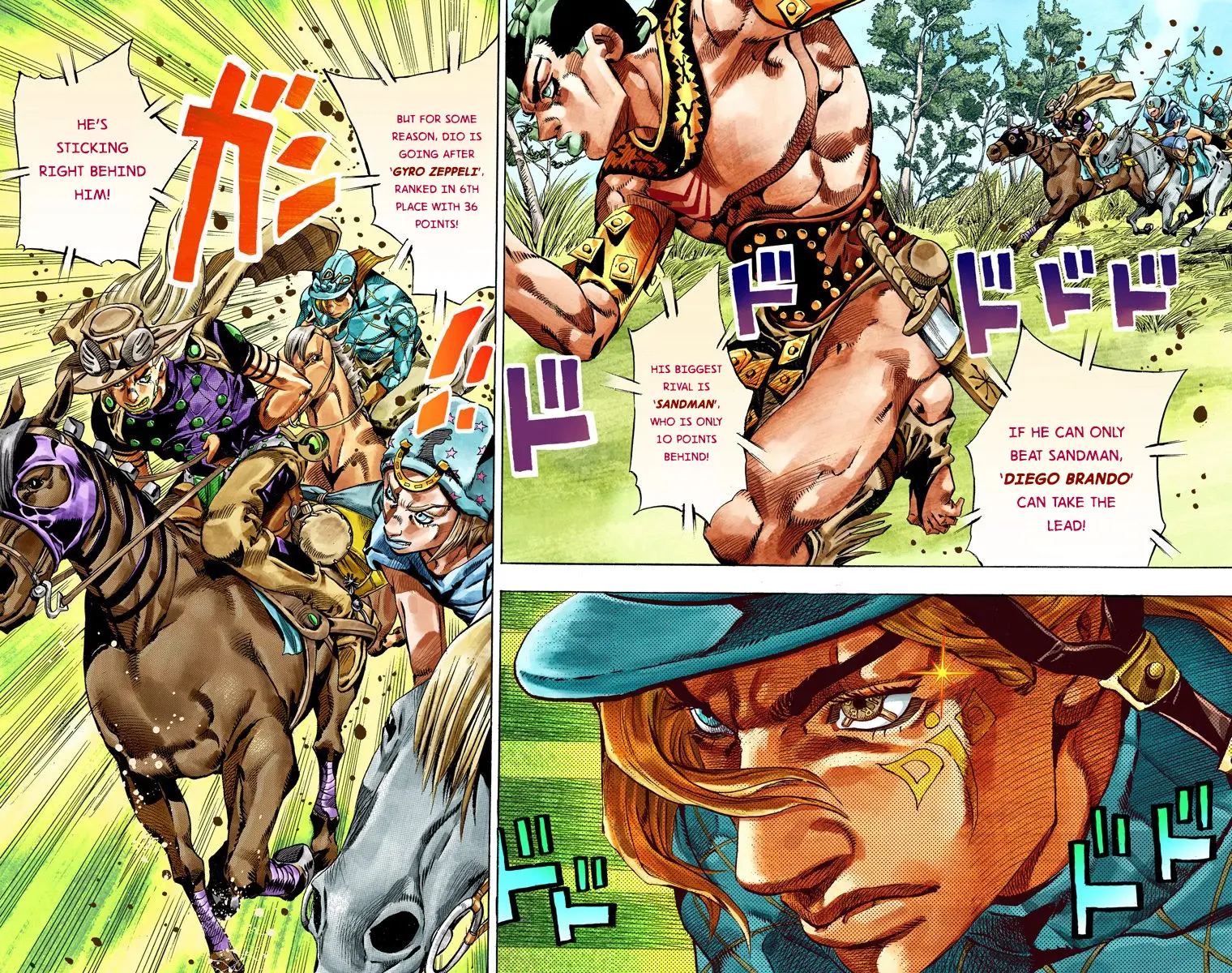 JoJo's Bizarre Adventure Steel Ball Run Colored Manga β Chapter 32 β Page 4