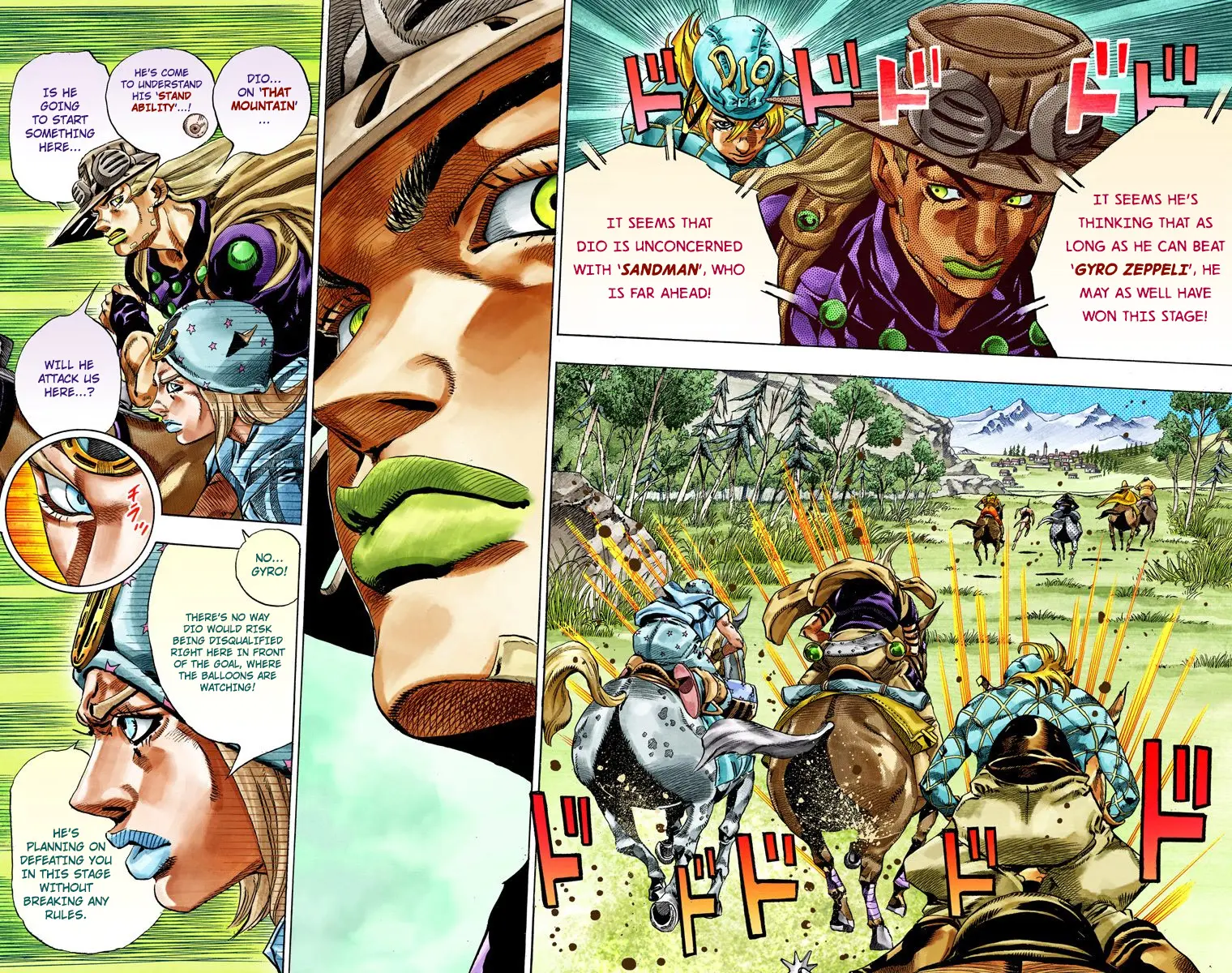 JoJo's Bizarre Adventure Steel Ball Run Colored Manga β Chapter 32 β Page 5