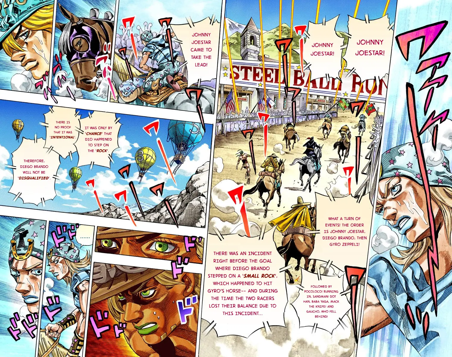 JoJo's Bizarre Adventure Steel Ball Run Colored Manga β Chapter 32 β Page 36