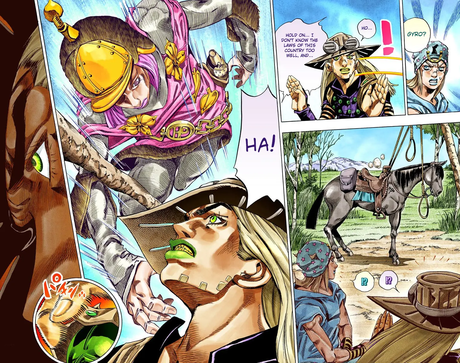 JoJo's Bizarre Adventure Steel Ball Run Colored Manga β Chapter 33 β Page 7