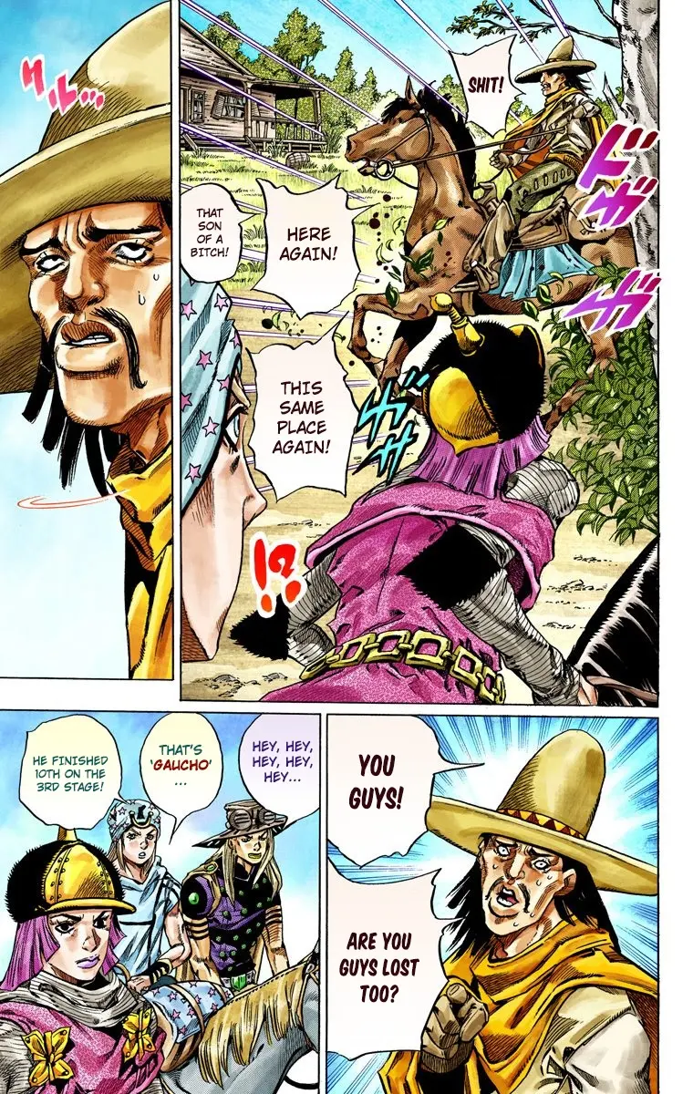 JoJo's Bizarre Adventure Steel Ball Run Colored Manga β Chapter 33 β Page 38
