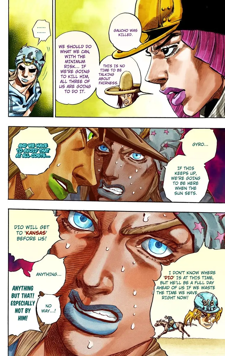 JoJo's Bizarre Adventure Steel Ball Run Colored Manga β Chapter 34 β Page 12