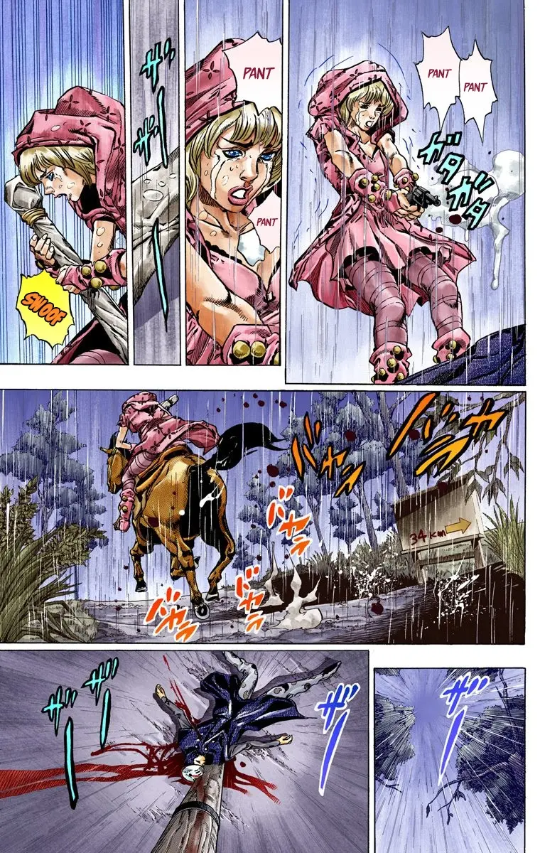 JoJo's Bizarre Adventure Steel Ball Run Colored Manga — Chapter 38 — Page 15