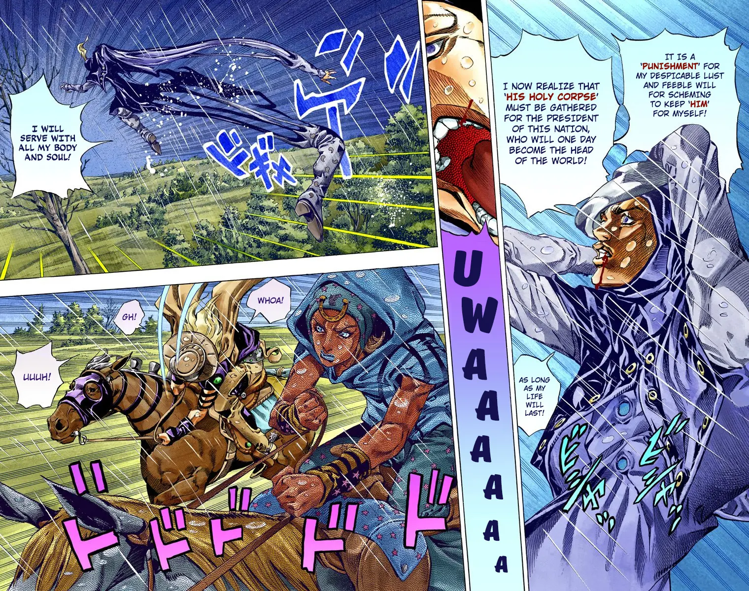 JoJo's Bizarre Adventure Steel Ball Run Colored Manga — Chapter 38 — Page 18