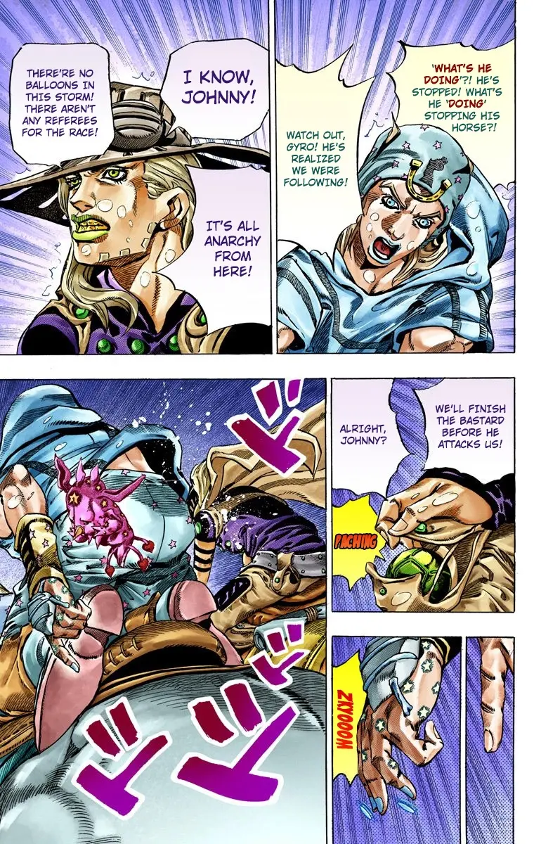 JoJo's Bizarre Adventure Steel Ball Run Colored Manga — Chapter 38 — Page 23