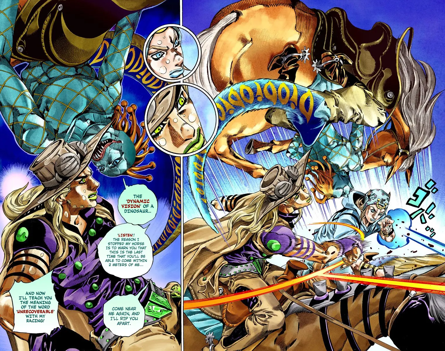 JoJo's Bizarre Adventure Steel Ball Run Colored Manga — Chapter 38 — Page 25