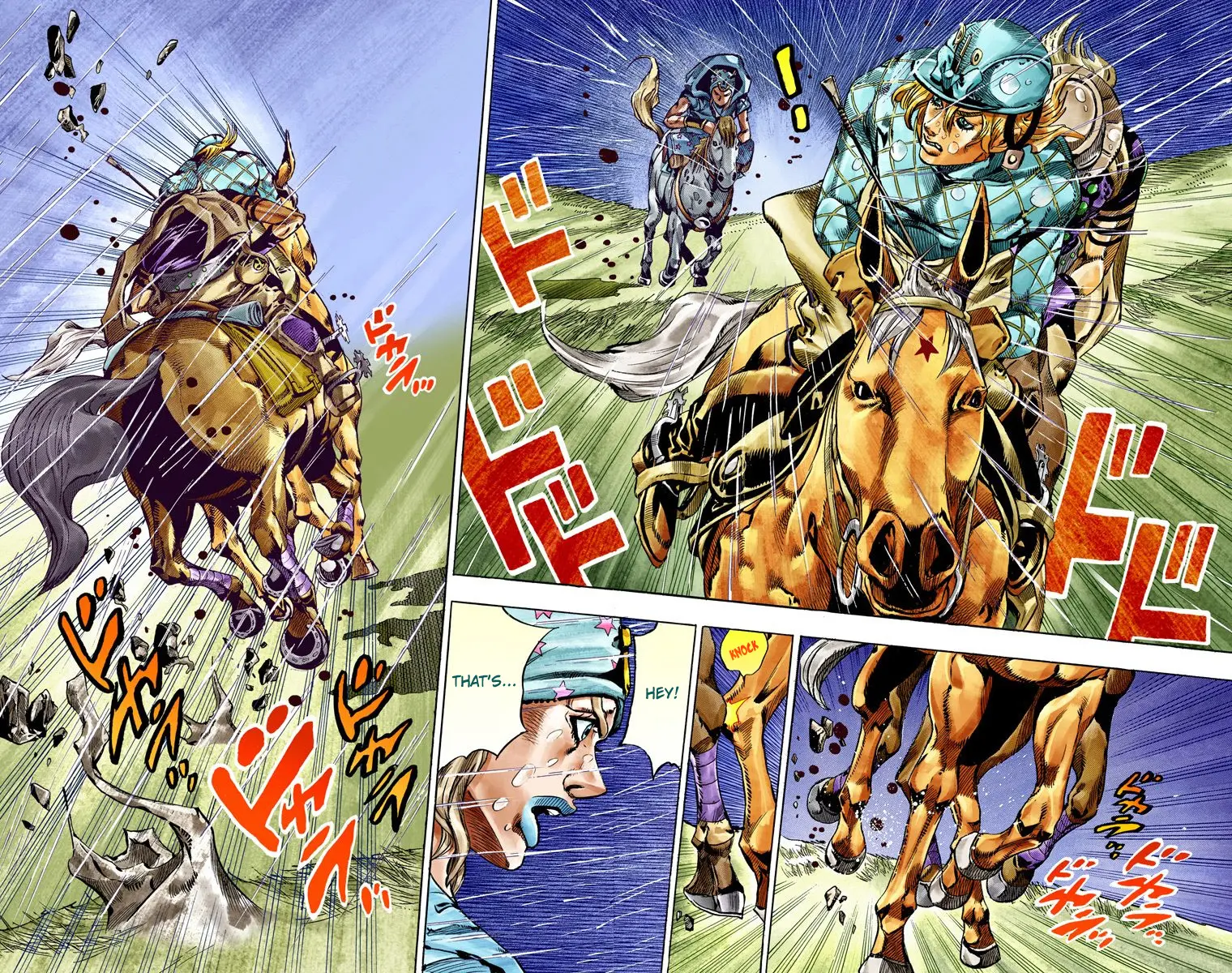 JoJo's Bizarre Adventure Steel Ball Run Colored Manga — Chapter 38 — Page 44