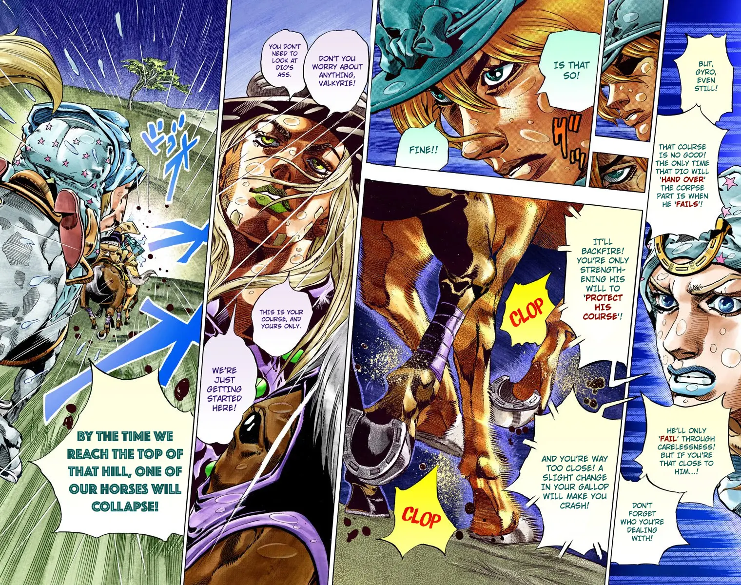JoJo's Bizarre Adventure Steel Ball Run Colored Manga — Chapter 38 — Page 49