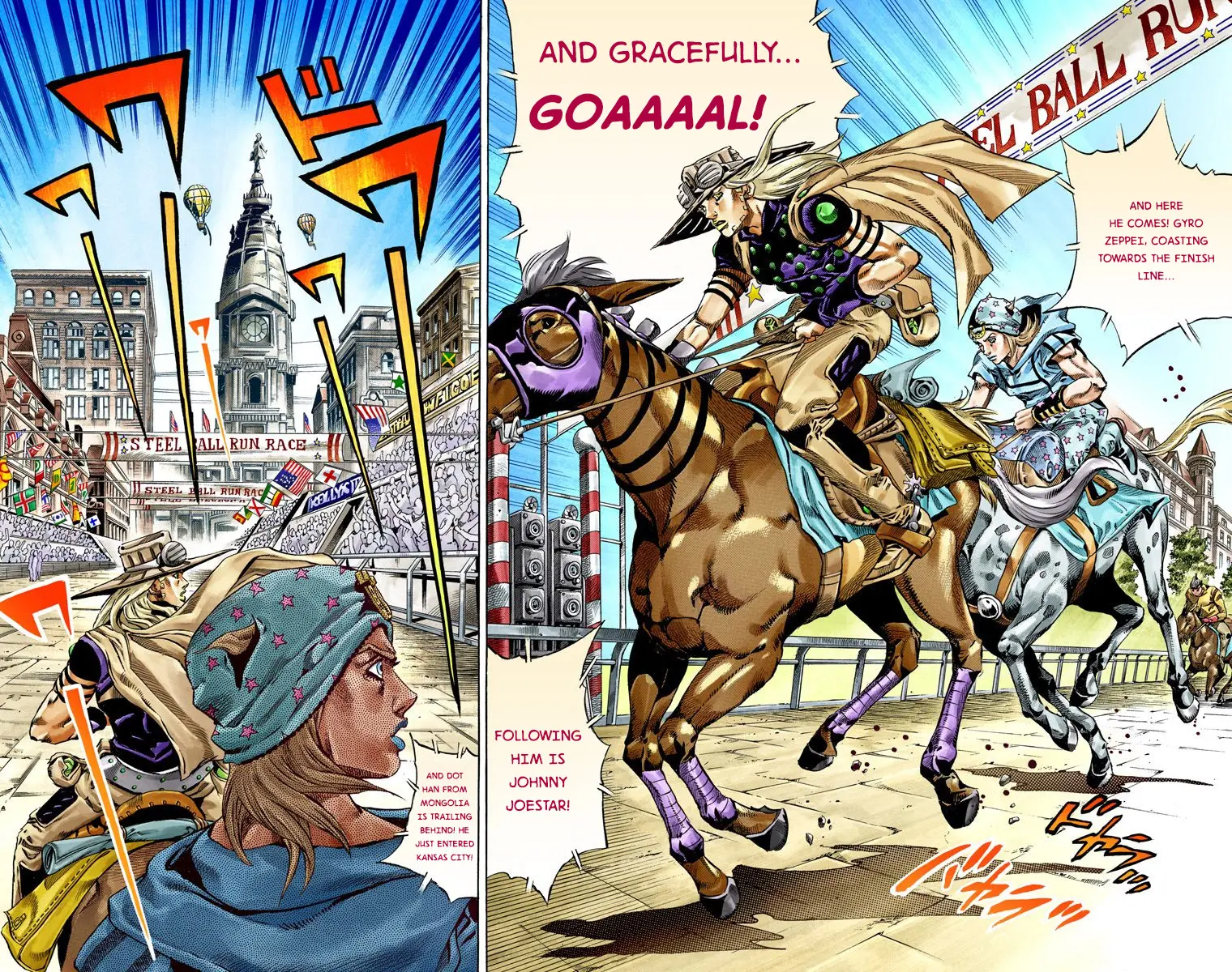 JoJo's Bizarre Adventure Steel Ball Run Colored Manga β Chapter 40 β Page 4