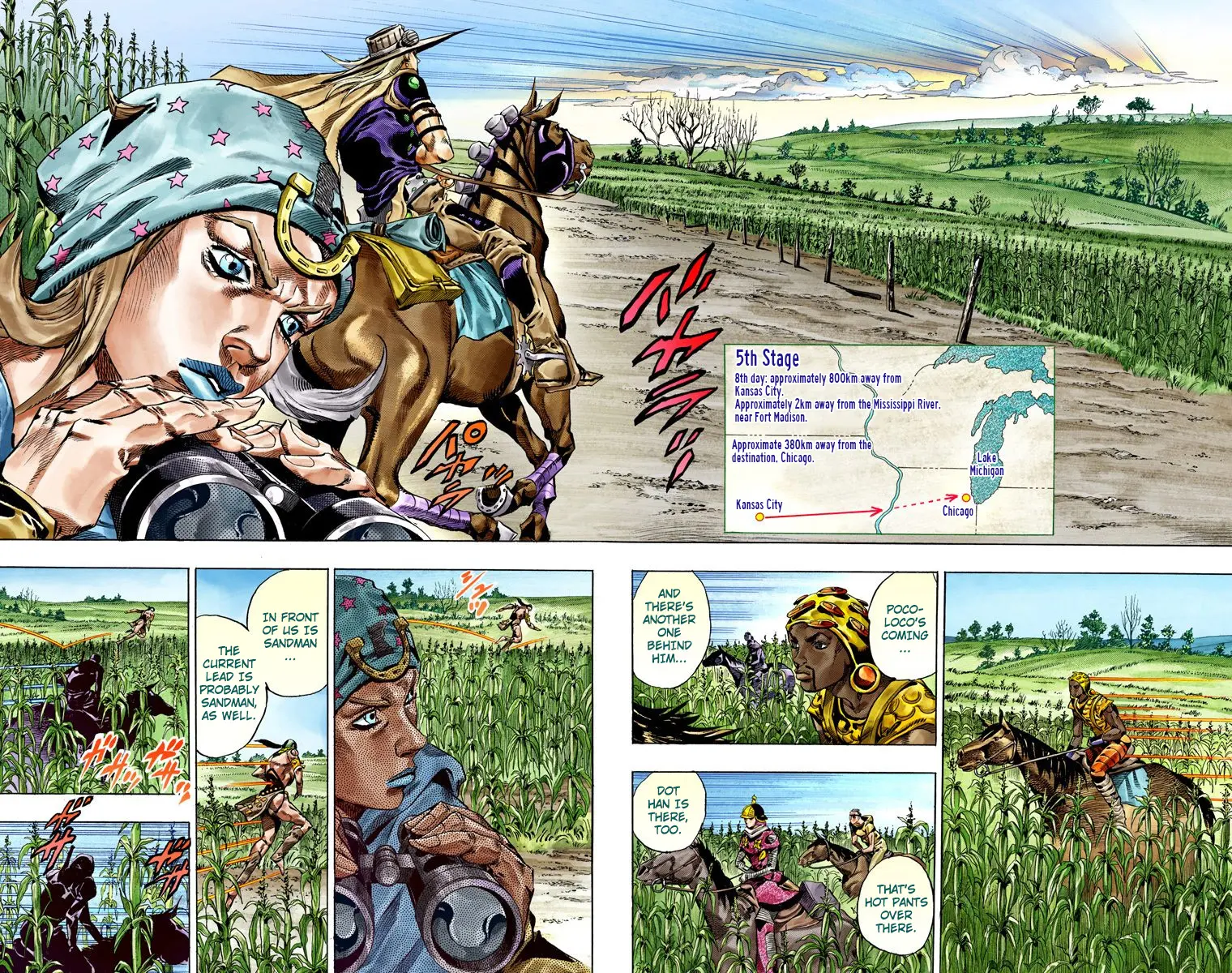 JoJo's Bizarre Adventure Steel Ball Run Colored Manga β Chapter 41 β Page 3