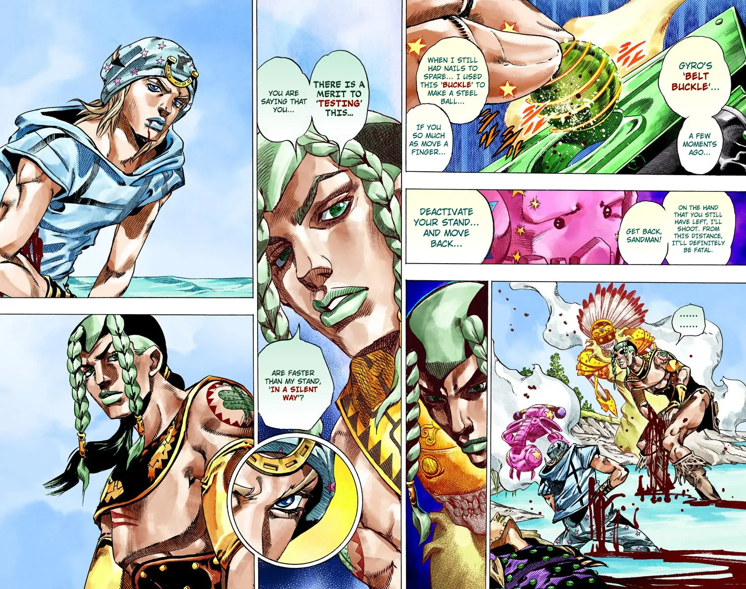 JoJo's Bizarre Adventure Steel Ball Run Colored Manga β Chapter 44 β Page 39